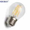 NEWDAYS brand cross-border new G45 transparent filament lamp, E27 commonly used screw-type retro American energy-saving bulb, energy-saving high-brightness, ultra-long battery life, limited-time discount bulb Item Picture